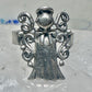 Angel ring religious size 5.50 figurative sterling silver women