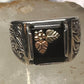 Black Hills Gold ring leaves band size 11 sterling silver women men