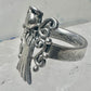 Angel ring religious size 5.50 figurative sterling silver women