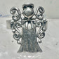 Angel ring religious size 5.50 figurative sterling silver women