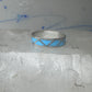 Vintage Sterling Silver Zuni Reconstituted Turquoise Inlay Band Ring Size 9.50 925
