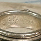 Harley Davidson ring biker spinner barbed wire band size 6 sterling silver women men