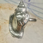 Shell ring ocean band size 8 sterling silver women girls