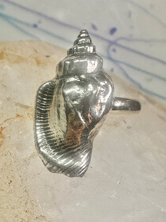 Shell ring ocean band size 8 sterling silver women girls