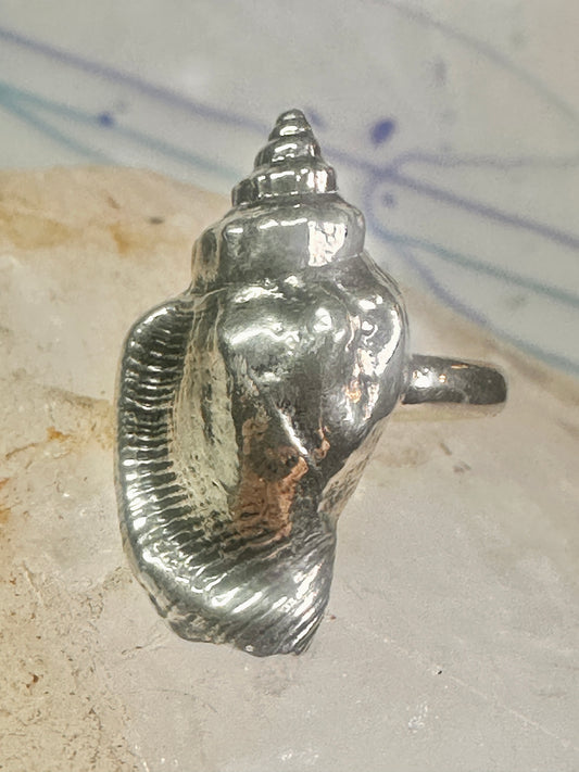 Shell ring ocean band size 8 sterling silver women girls