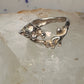 Cat and Mouse ring cat band size 7 sterling silver women