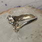 Cat and Mouse ring cat band size 7 sterling silver women