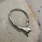 Cat and Mouse ring cat band size 7 sterling silver women