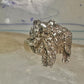 Buffalo ring animal band size 9 sterling silver women men