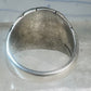 Malachite ring Mexico Taxco Size 9.25 Vintage sterling silver men women