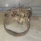 Buffalo ring animal band size 9 sterling silver women men