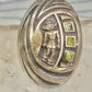 Hopi Kachina ring mudman turquoise size 4.75 sterling silver women
