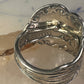 Harvard spoon ring size 7.50 Motto Seal Graduate Alumnae sterling silver band