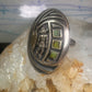 Hopi Kachina ring mudman turquoise size 4.75 sterling silver women