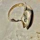 Fish ring tuna bass fishermen band size 2.25 sterling silver women pinky