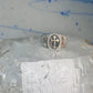 Black Hills Gold ring religious Cross Size 10.75 Vintage sterling silver men women