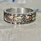 Black Hills Ring leaves wedding band size 11.75 sterling silver women men