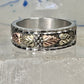 Black Hills Ring leaves wedding band size 11.75 sterling silver women men