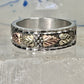 Black Hills Ring leaves wedding band size 11.75 sterling silver women men