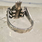 Spider Bug ring turquoise southwest signed Cortez size 5 sterling silver women girls