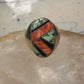 Navajo ring turquoise coral band size 10 sterling silver women men