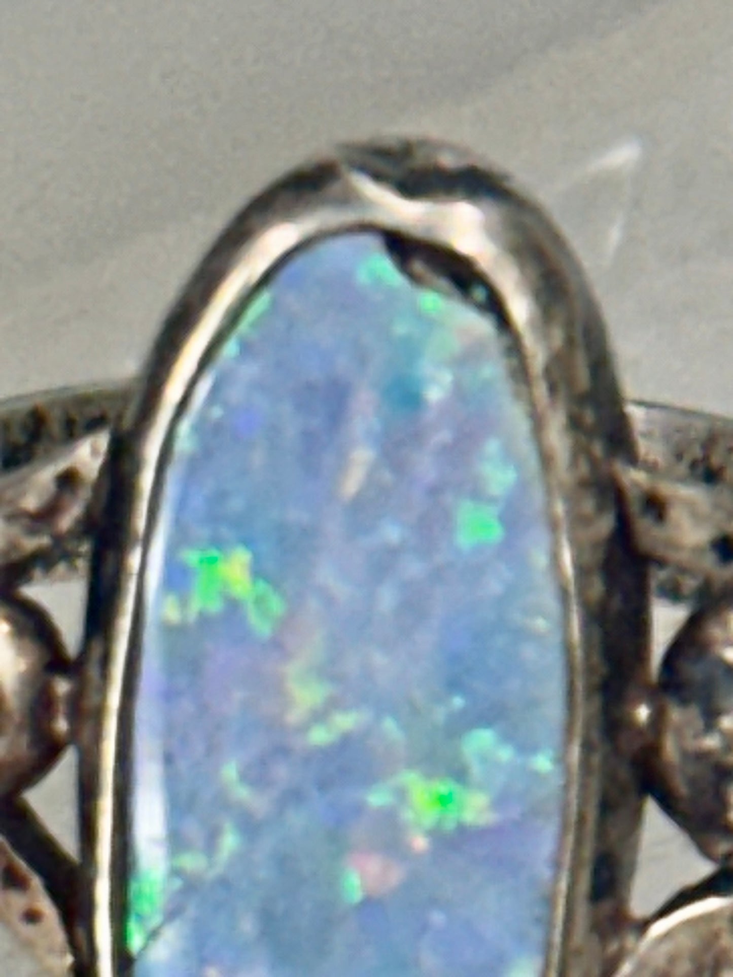 Navajo Opal ring AS IS natural opal size 5 sterling silver women men