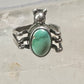 Spider Bug ring turquoise southwest signed Cortez size 5 sterling silver women girls
