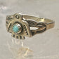 Phoenix ring Bell Trading Post band turquoise size 4 sterling silver women girls