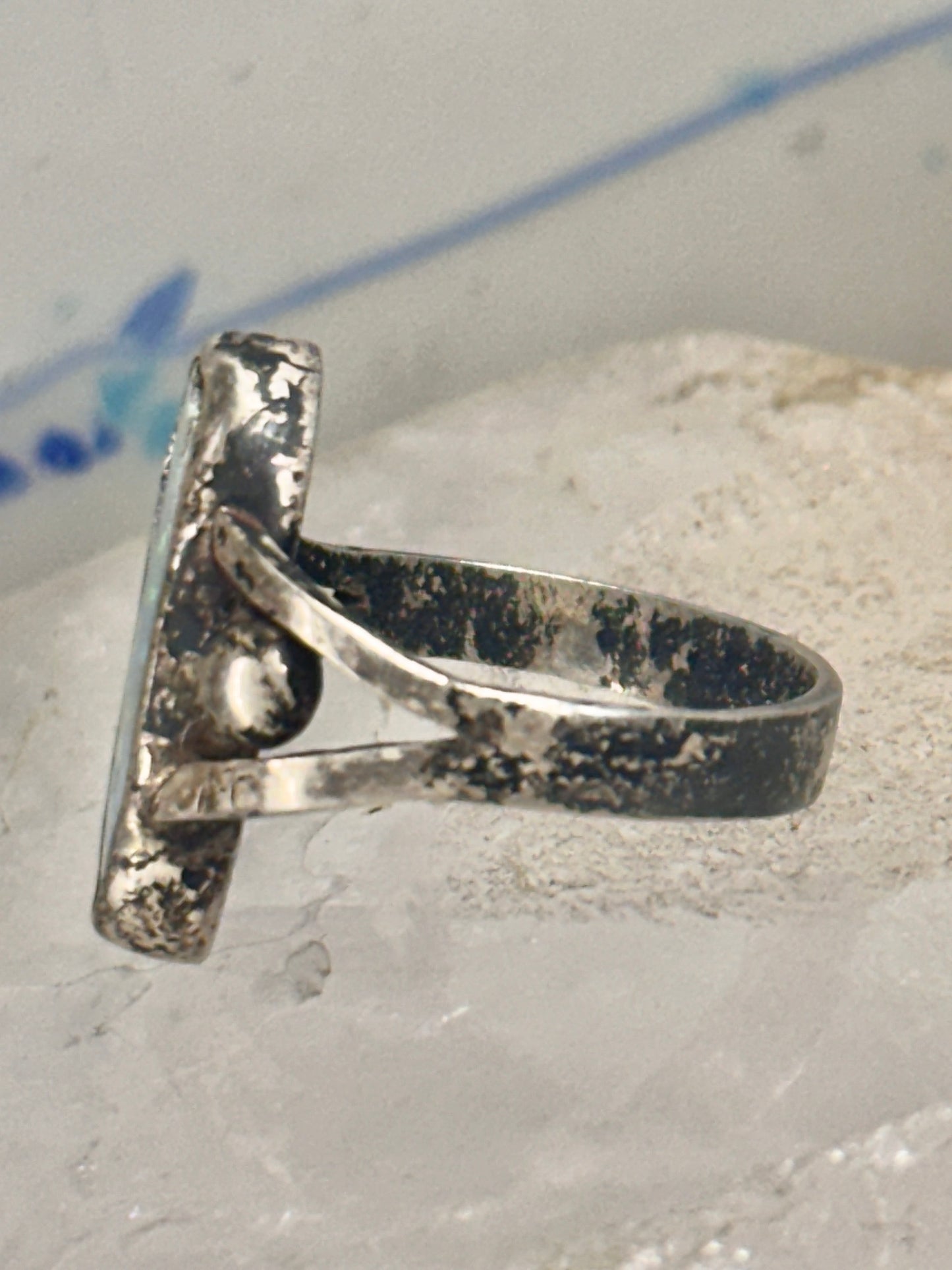 Navajo Opal ring AS IS natural opal size 5 sterling silver women men