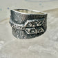 Tufa ring Navajo Kevin Yazzie Arrow band size 8 sterling silver women men