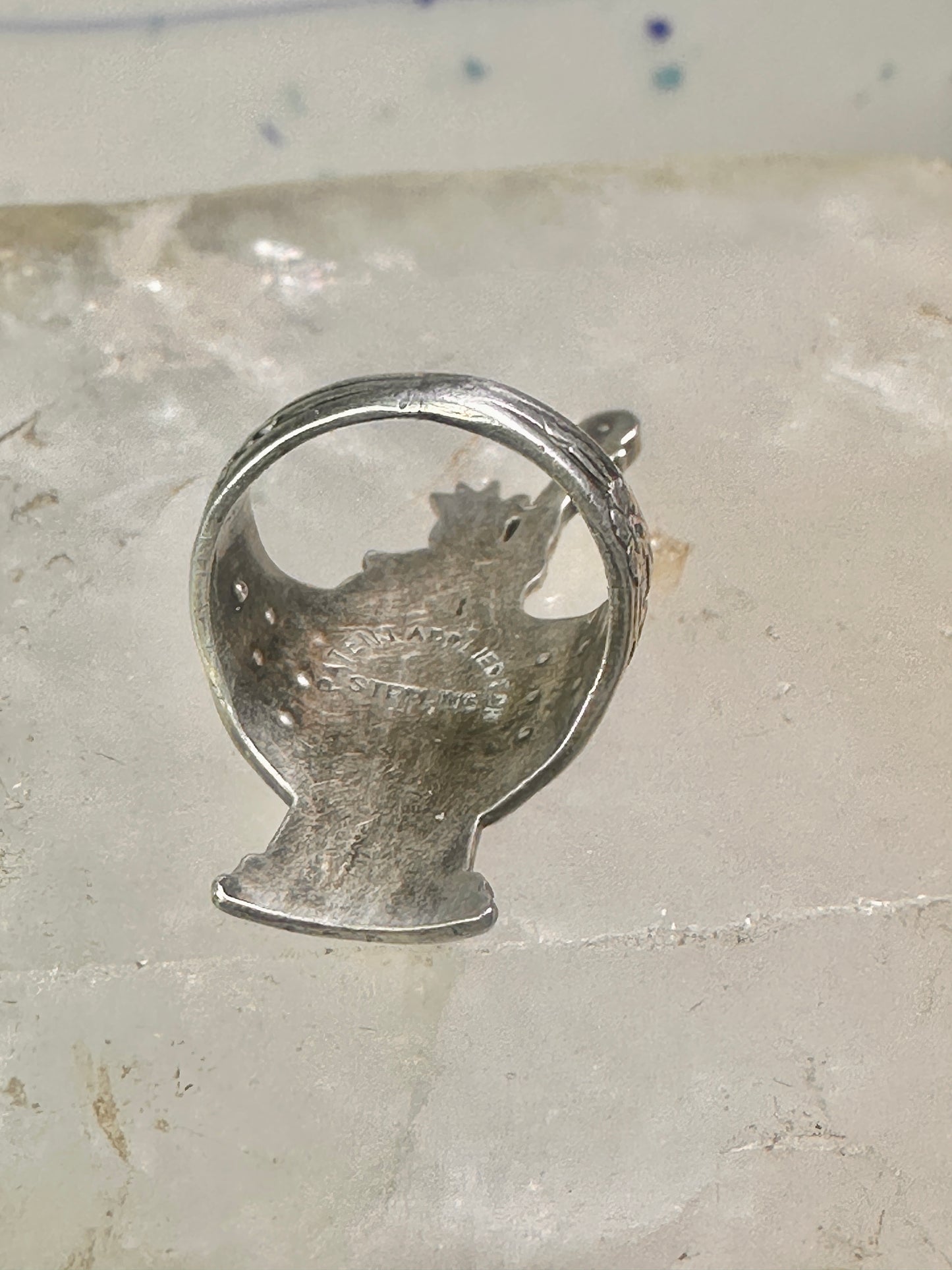 Statue of Liberty ring 1930's July 4rth size 2.5 pinky sterling silver women girls