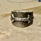 Tufa ring Navajo Kevin Yazzie Arrow band size 8 sterling silver women men