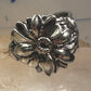 Sunflower spoon ring size 7.50 adjustable flower floral sterling silver band