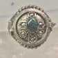 Poison ring size 7 religious cross stone sterling silver women girls