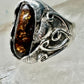 Navajo ring fire agate band size 5.50 sterling silver  women