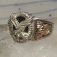 Eagle ring Black Hills Gold w leaves onyx size 12 sterling silver women men