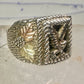 Eagle ring Black Hills Gold w leaves onyx size 11 sterling silver women men