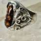 Navajo ring fire agate band size 5.50 sterling silver  women