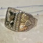 Eagle ring Black Hills Gold w leaves onyx size 11 sterling silver women men