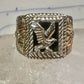 Eagle ring Black Hills Gold w leaves onyx size 11 sterling silver women men