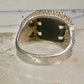 Eagle ring Black Hills Gold w leaves onyx size 11 sterling silver women men