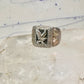 Eagle ring Black Hills Gold w leaves onyx size 11 sterling silver women men