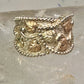 Black Hills Gold ring wrap around band leaves size 8 sterling silver women girls
