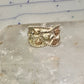 Black Hills Gold ring wrap around band leaves size 8 sterling silver women girls