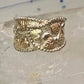 Black Hills Gold ring wrap around band leaves size 8 sterling silver women girls