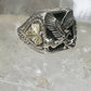 Eagle ring size 10 Black Hills Gold onyx leaves sterling silver band women men