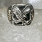 Eagle ring size 10 Black Hills Gold onyx leaves sterling silver band women men