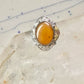Black Hills Gold ring long stone leaves size 7.50 sterling silver women girls