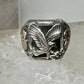 Eagle ring size 10 Black Hills Gold onyx leaves sterling silver band women men