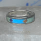 Vintage Southwestern Silver Multi Stone Inlay Ring WJ Ashton Begay Style Size 8 925